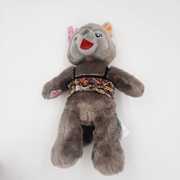 Great Wolf Lodge Build A Bear Violet the Wolf Gray Plush Doll Stuffed BABW - Picture 1 of 11